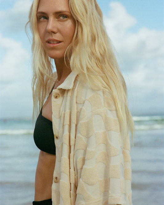 LAURA WAVES SHIRT MINI DRESS