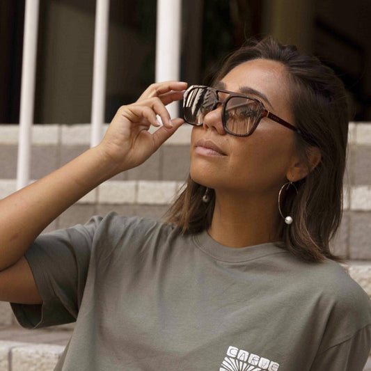 LONDYN CRYSTAL PECAN SUNGLASSES