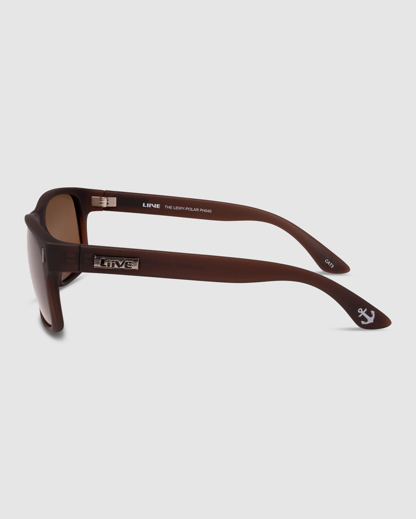 THE LEWY POLARISED SUNGLASSES-XTAL BEER