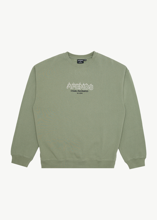 AFENDS EMBER RECYCLED CREW NECK