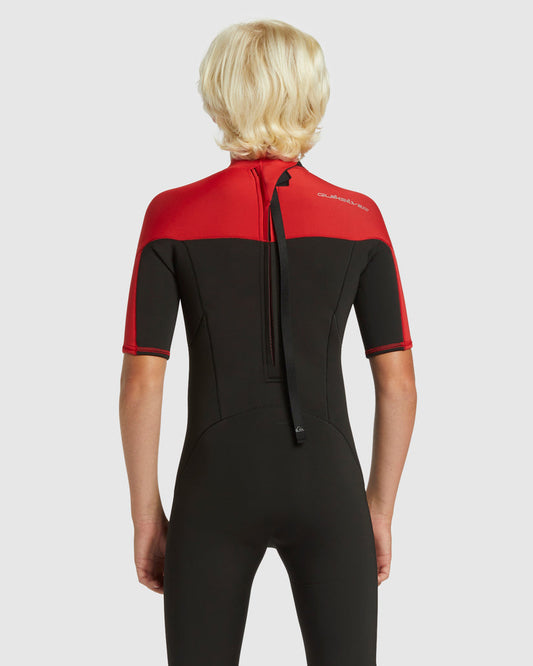 BOYS EVERYDAY SESSIONS 2/2MM SHORT SLEEVE BACK ZIP SPRINGSUIT