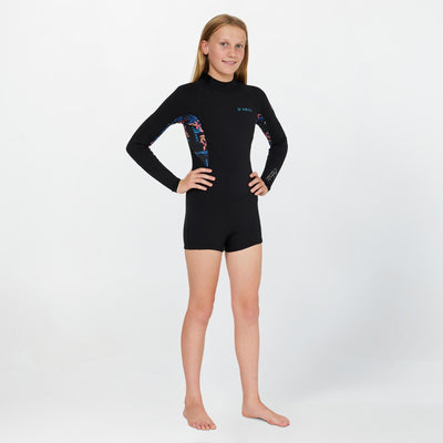 GIRLS BAHIA 2MM LONG SLEEVE BACK ZIP MID SPRINGSUIT