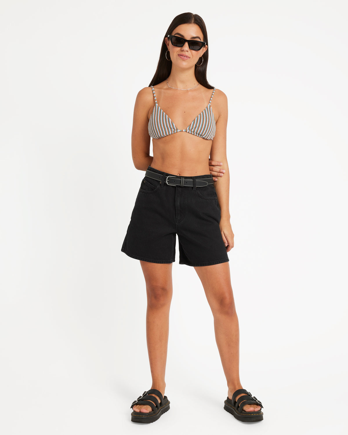 SEE U SOON TRIANGLE BIKINI TOP