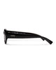 PUNK POLARISED MATT BLACK SUNGLASSES