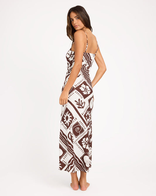 COWRIE MAXI SLIP DRESS
