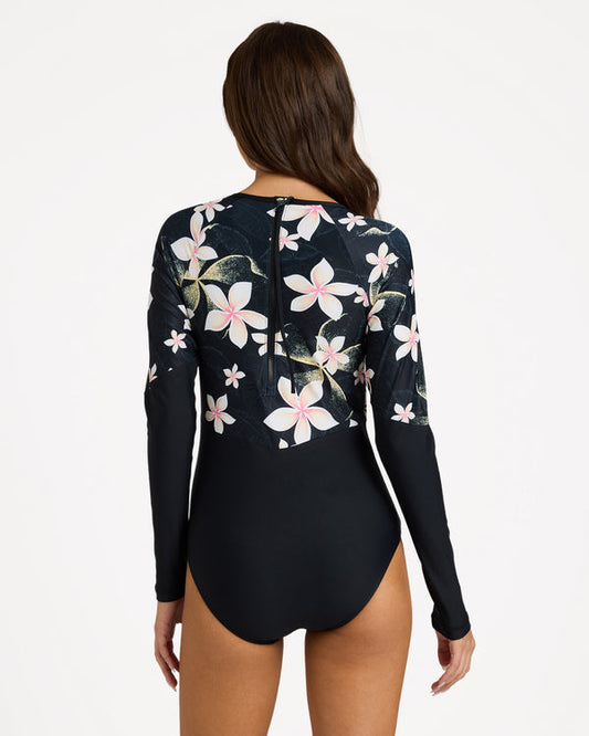 FASHION LONG SLEEVE ONE PIECE SWIMSUIT