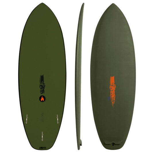5'2" - 5'8" FLAME FISH SOFTBOARD