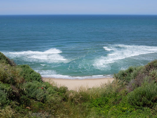 arial view of coastal rip current