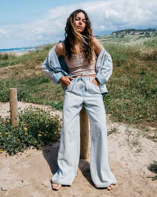 JADE SALTWASHED ELASTIC PANTS