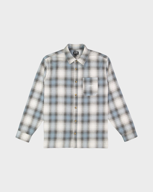 SCRIPT LONG SLEEVE FLANNEL SHIRT
