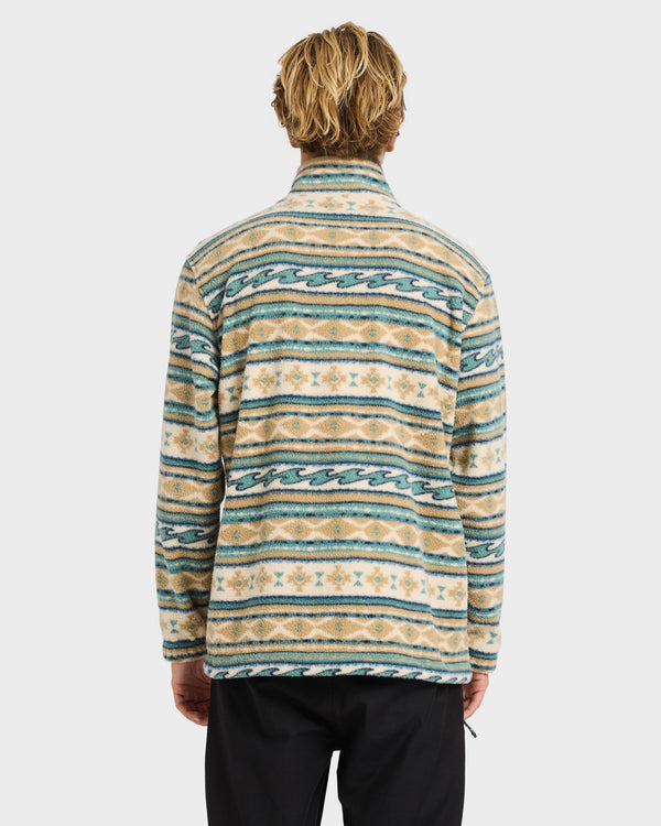 BOUNDARY MOCK NECK HALF ZIP FLEECE PULLOVER