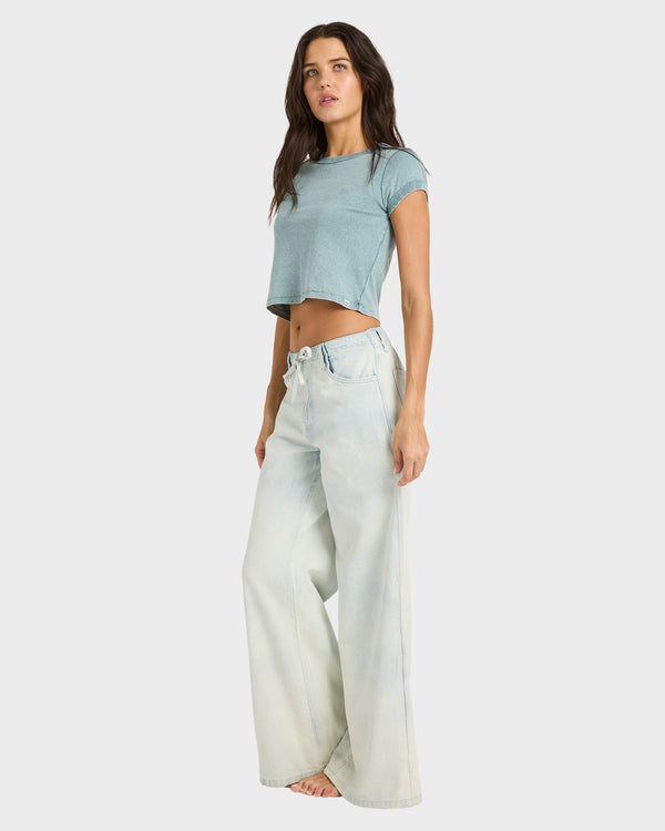 JADE SALTWASHED ELASTIC PANTS
