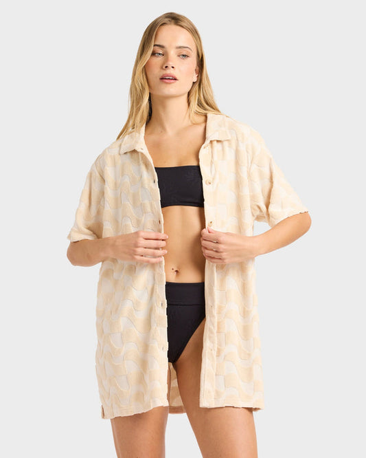 LAURA WAVES SHIRT MINI DRESS