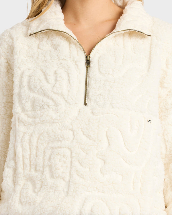 LE LOVE HALF ZIP PULLOVER