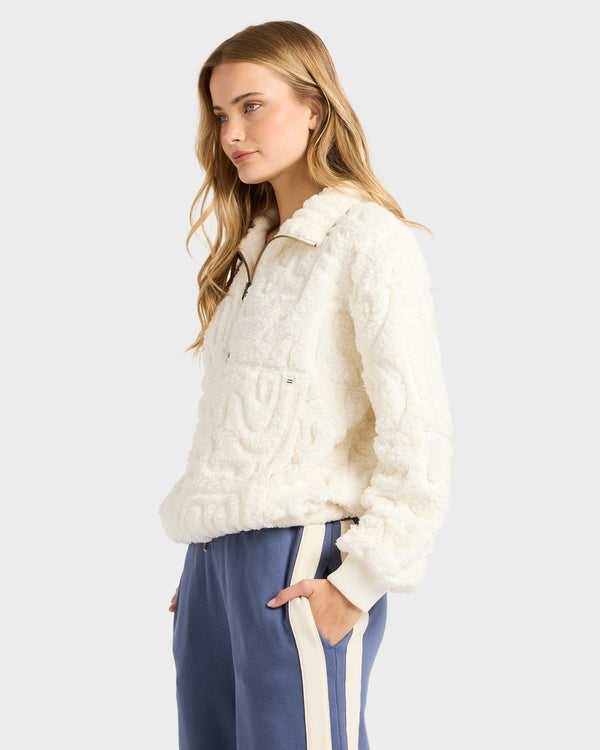 LE LOVE HALF ZIP PULLOVER