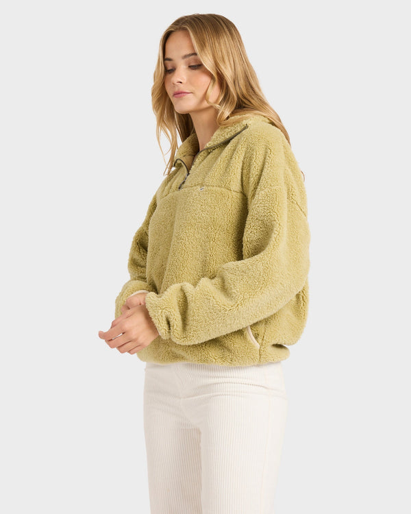 GROOVIN HALF ZIP FLEECE PULLOVER