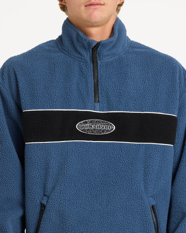 MERCURY PANEL 1/4 ZIP POLAR FLEECE JUMPER