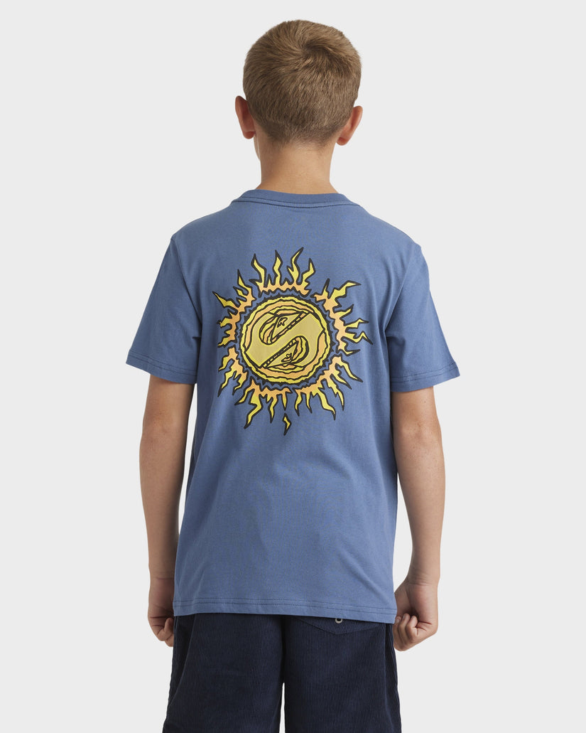 QUIKSILVER BOYS SPIRAL FLAME T-SHIRT