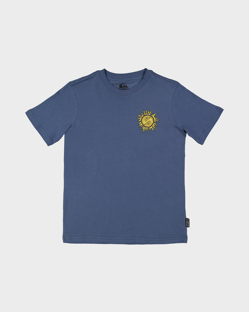 QUIKSILVER BOYS SPIRAL FLAME T-SHIRT