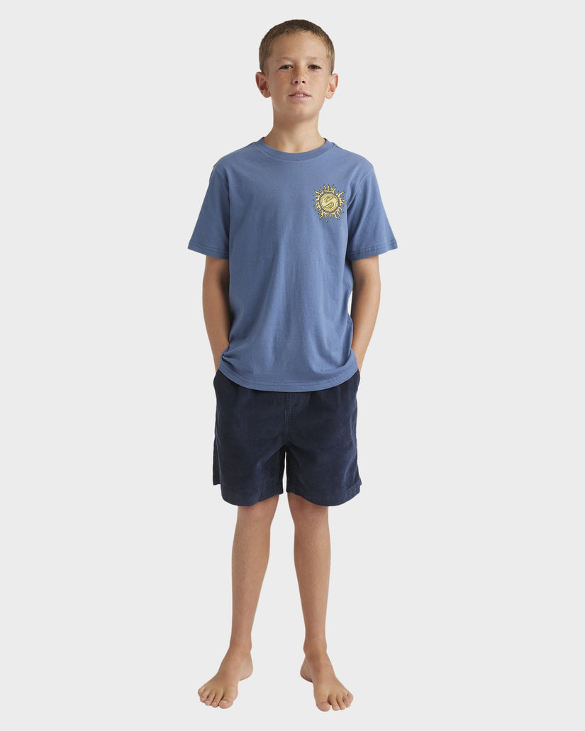 QUIKSILVER BOYS SPIRAL FLAME T-SHIRT