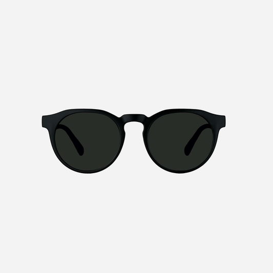 HUDSON MATTE BLACK SUNGLASSES