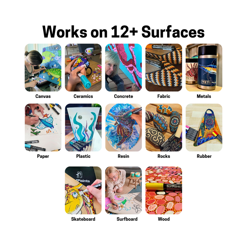 SURFPAINTS - FLURO 8 PACK