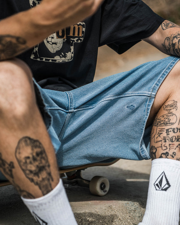 BILLOW DENIM SHORT 22