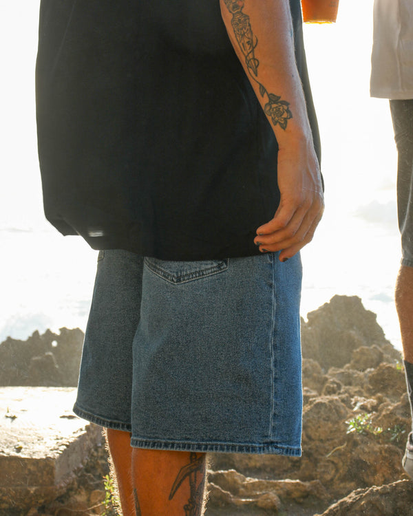 BILLOW DENIM SHORT 22