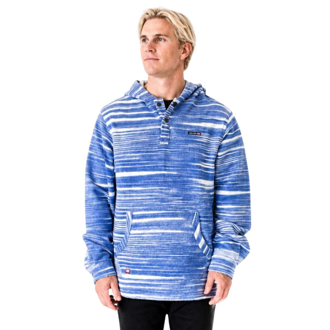 STREAKY HOODED PULLOVER
