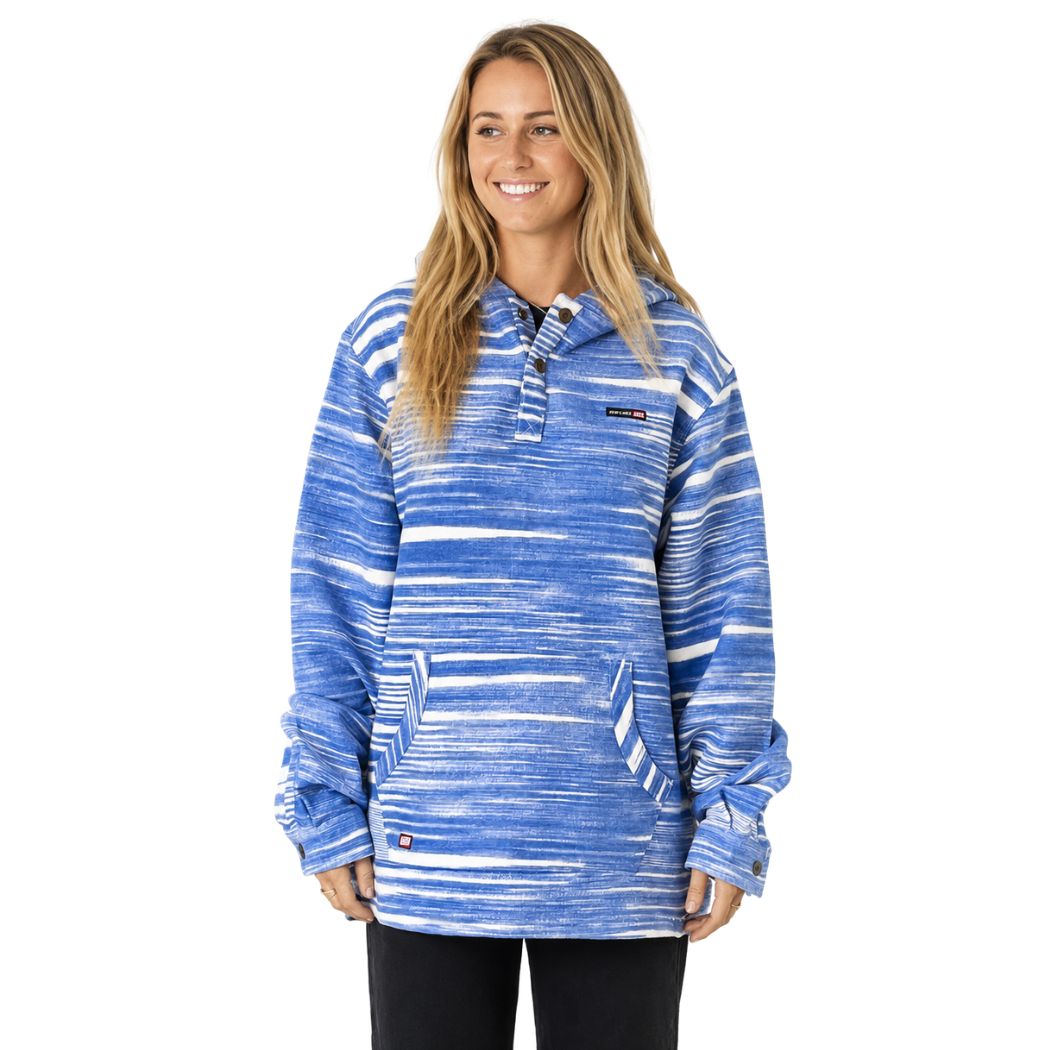 STREAKY HOODED PULLOVER