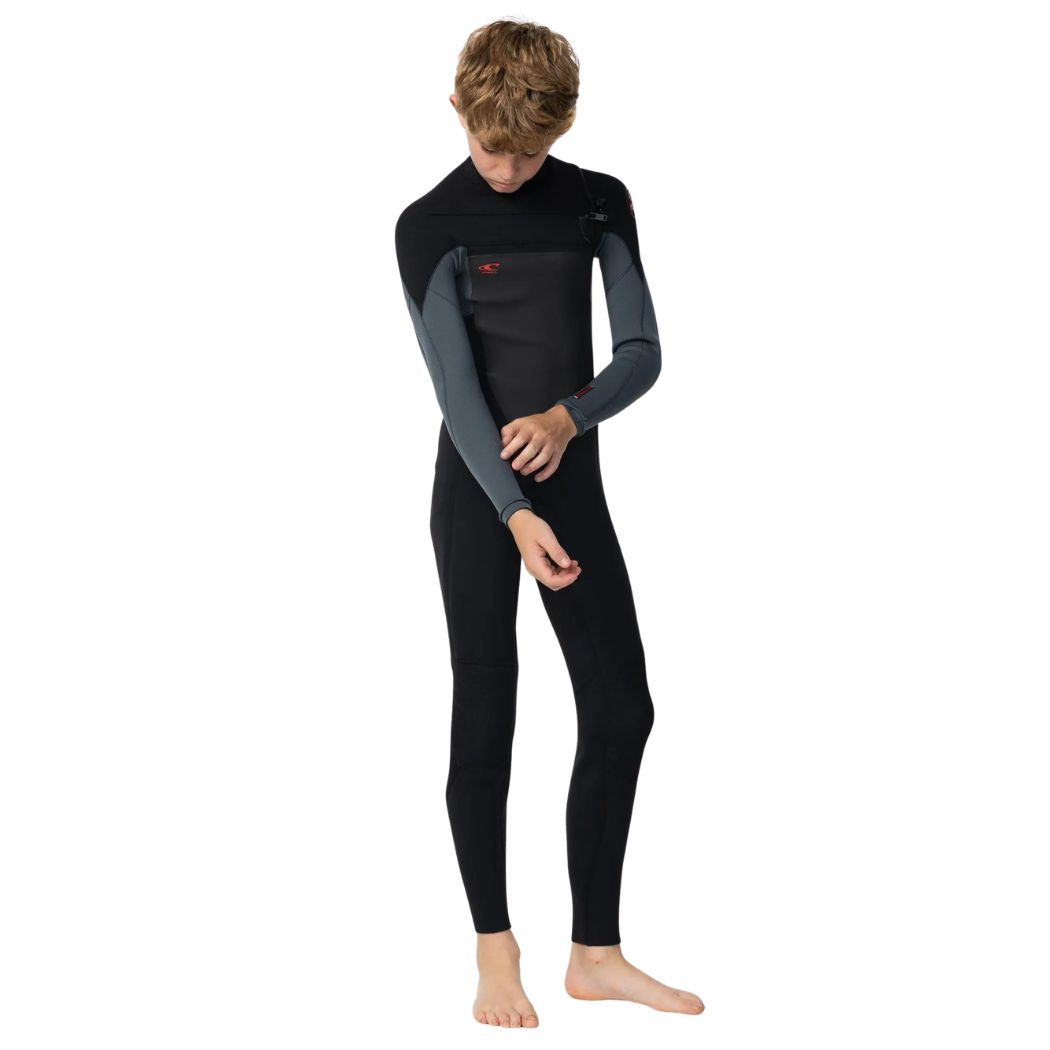 YOUTH DEFENDER 3/2MM CHEST ZIP STEAMER