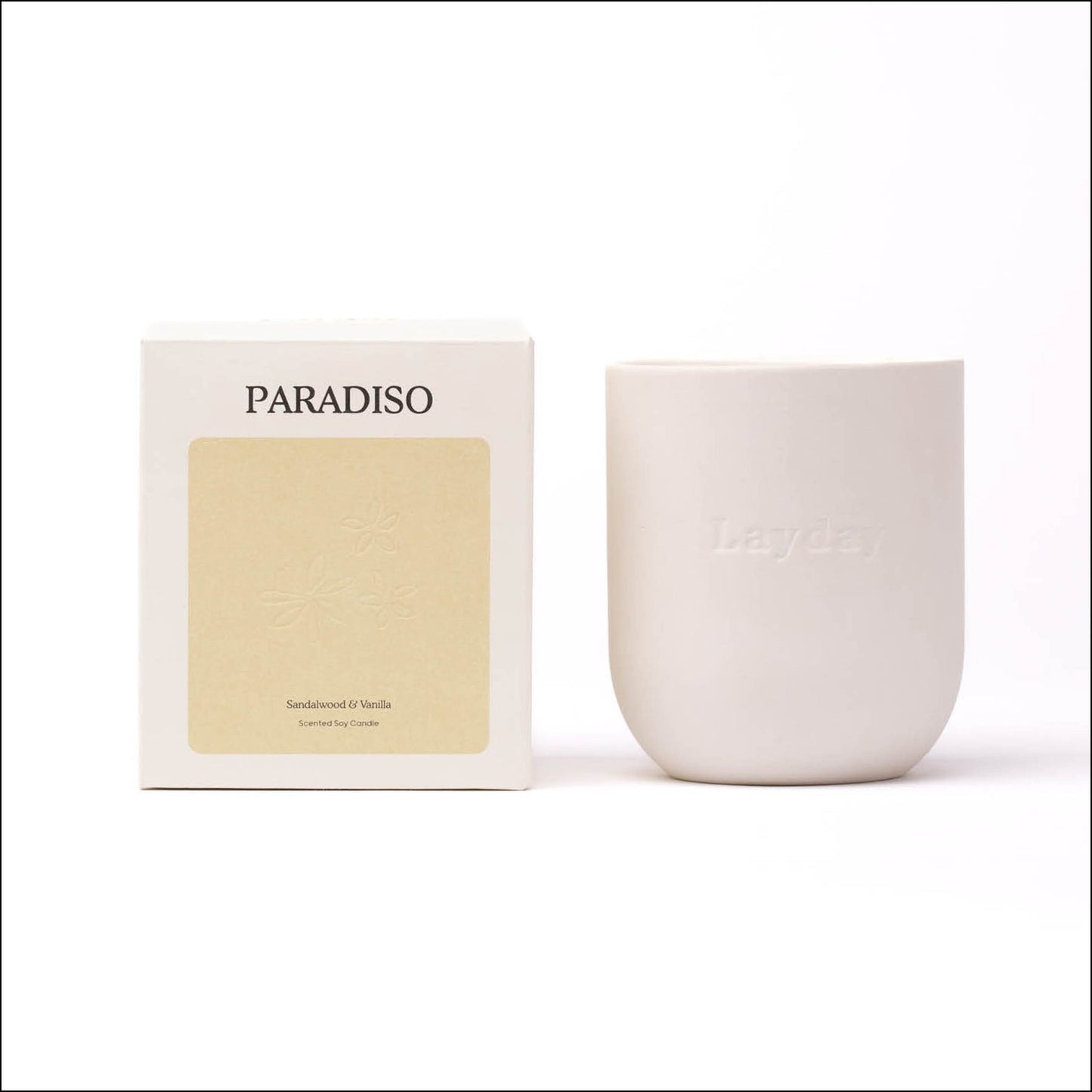 PARADISO CANDLE - SANDALWOOD & VANILLA