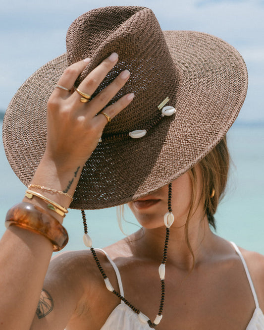 HERE TO STAY PANAMA STRAW HAT