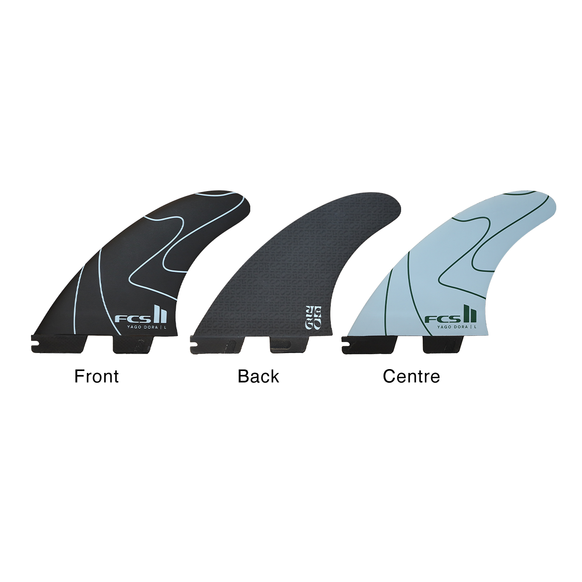 FCS II YAGO DORA PC TRI FINS - FLUX BLUE