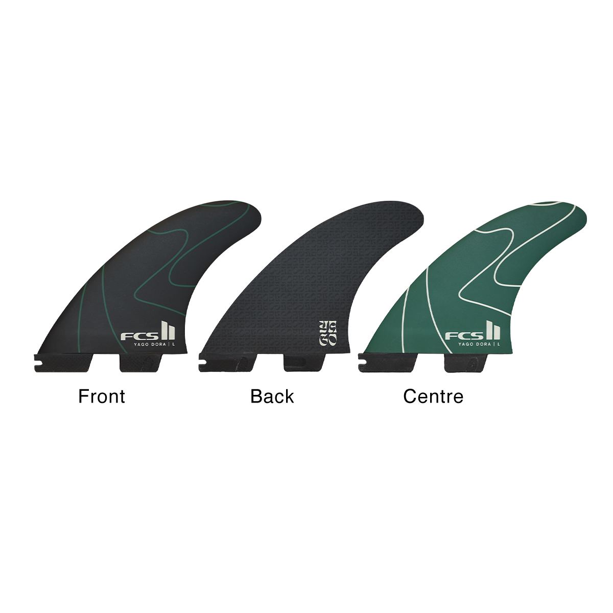 FCS II YAGO DORA PC TRI FINS - PULSE GREEN