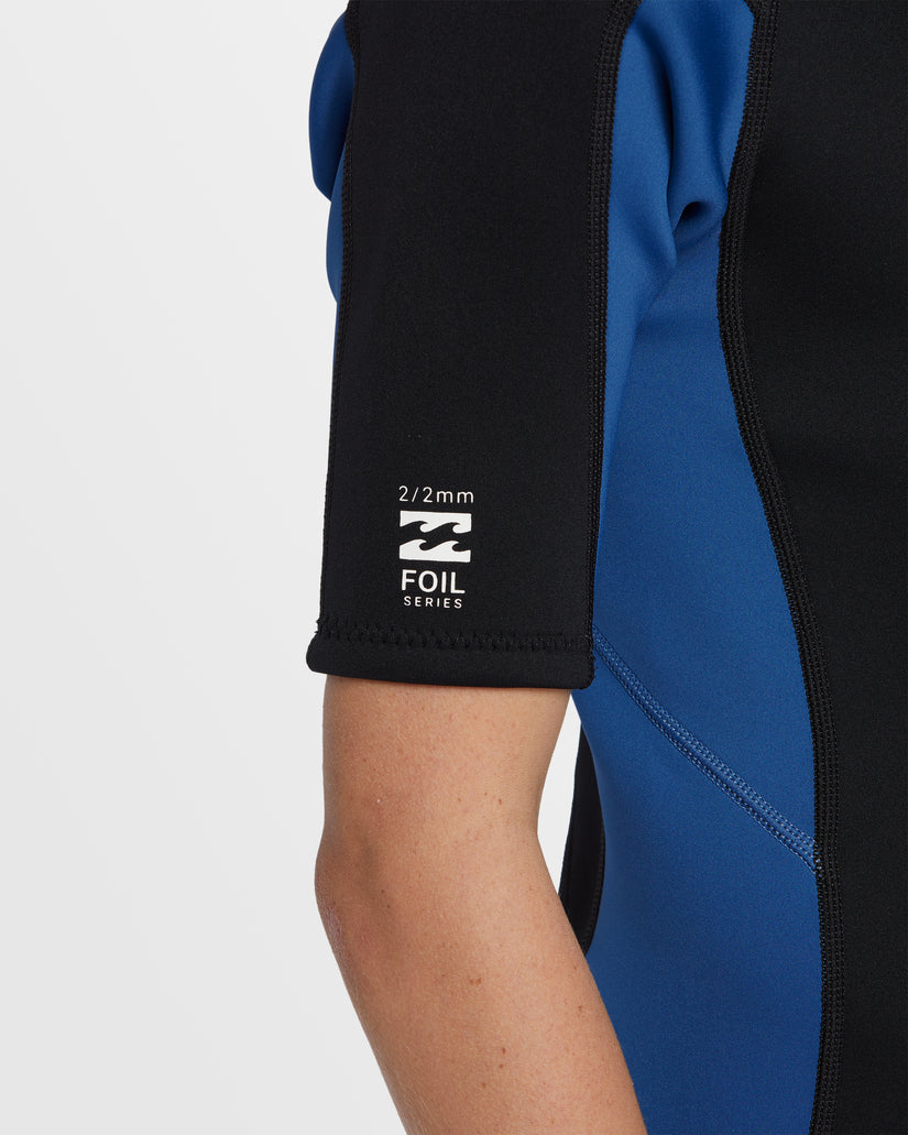 BOYS FOIL BACK ZIP 2MM SPRINGSUIT