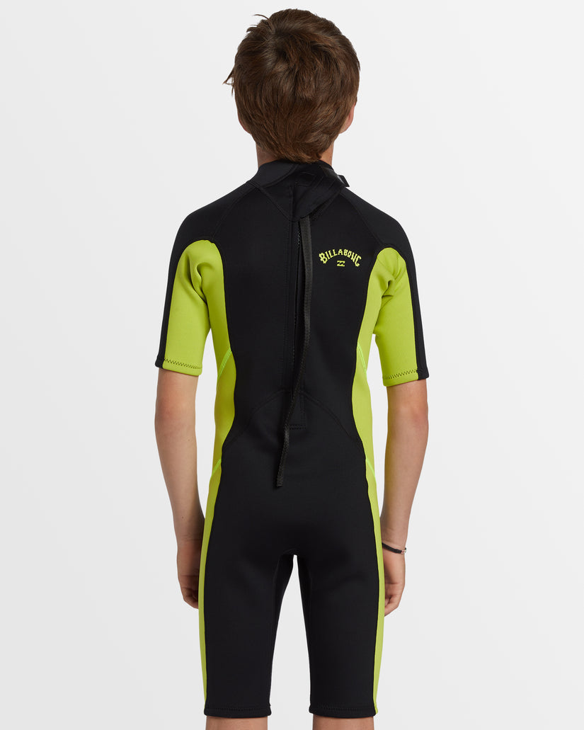 BOYS FOIL BACK ZIP 2MM SPRINGSUIT