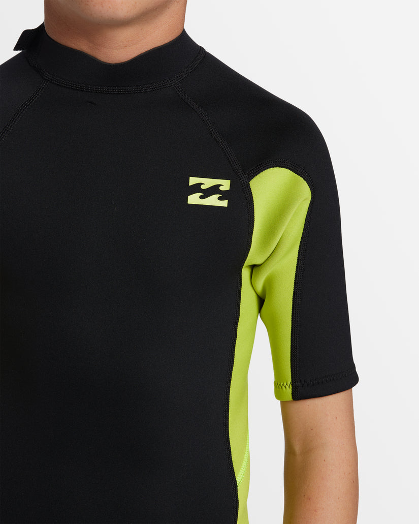 BOYS FOIL BACK ZIP 2MM SPRINGSUIT