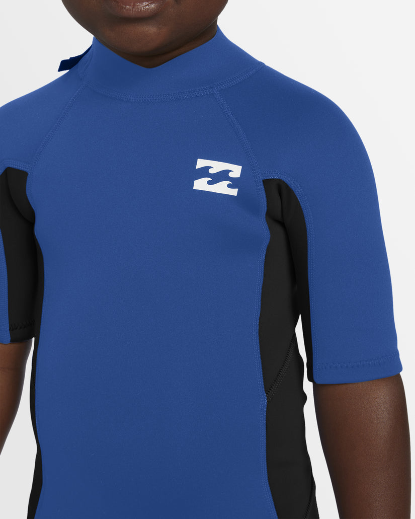 TODDLERS FOIL BACK ZIP SPRINGSUIT 2MM