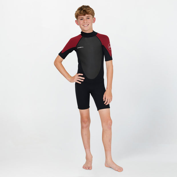 YOUTH REACTOR 2MM SHORT SLEEVE BACK ZIP SPRINGSUIT