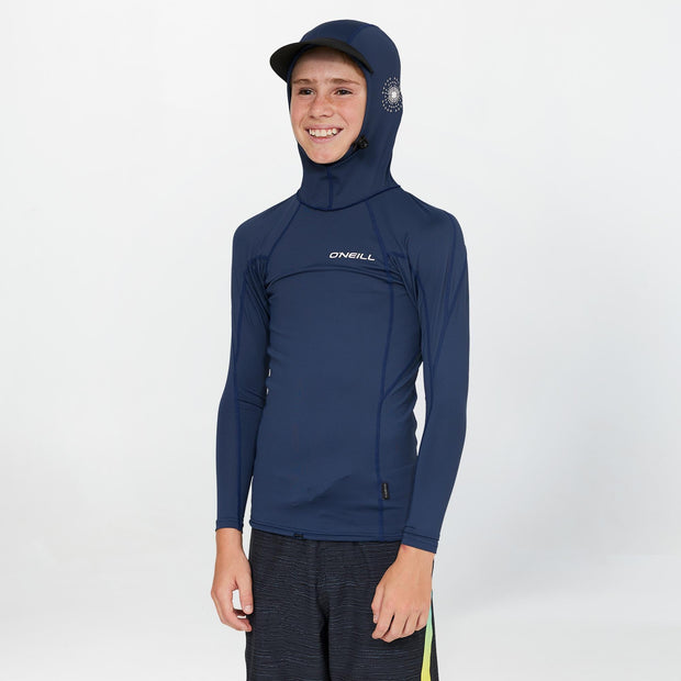 YOUTH TRVLR LONG SLEEVE HOODED RASH VEST
