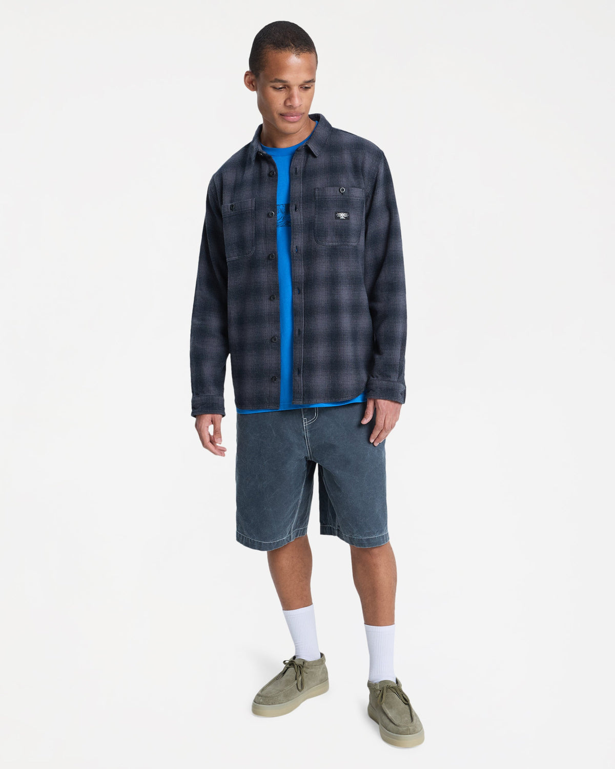 SHADY TIMES LONG SLEEVE FLANNEL SHIRT