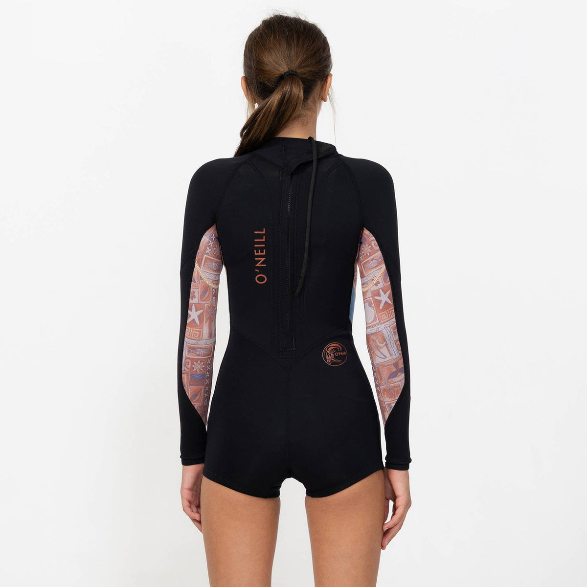 GIRLS BAHIA BACK ZIP MID SPRINGSUIT
