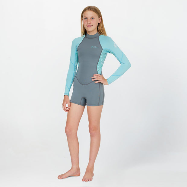 GIRLS BAHIA 2MM LONG SLEEVE BACK ZIP MID SPRINGSUIT