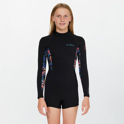 GIRLS BAHIA 2MM LONG SLEEVE BACK ZIP MID SPRINGSUIT