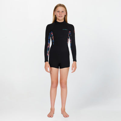 GIRLS BAHIA 2MM LONG SLEEVE BACK ZIP MID SPRINGSUIT