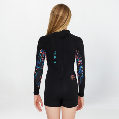 GIRLS BAHIA 2MM LONG SLEEVE BACK ZIP MID SPRINGSUIT