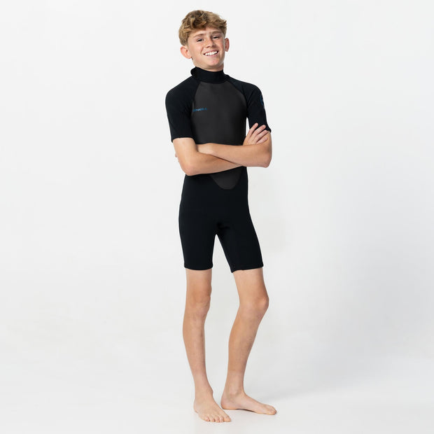 YOUTH REACTOR 2MM SHORT SLEEVE BACK ZIP SPRINGSUIT