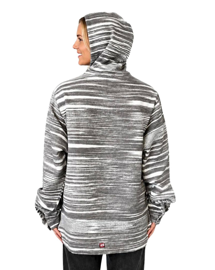 STREAKY HOODED PULLOVER