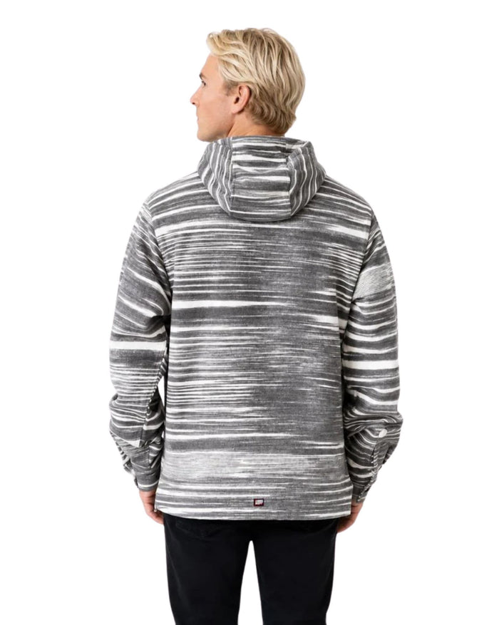 STREAKY HOODED PULLOVER